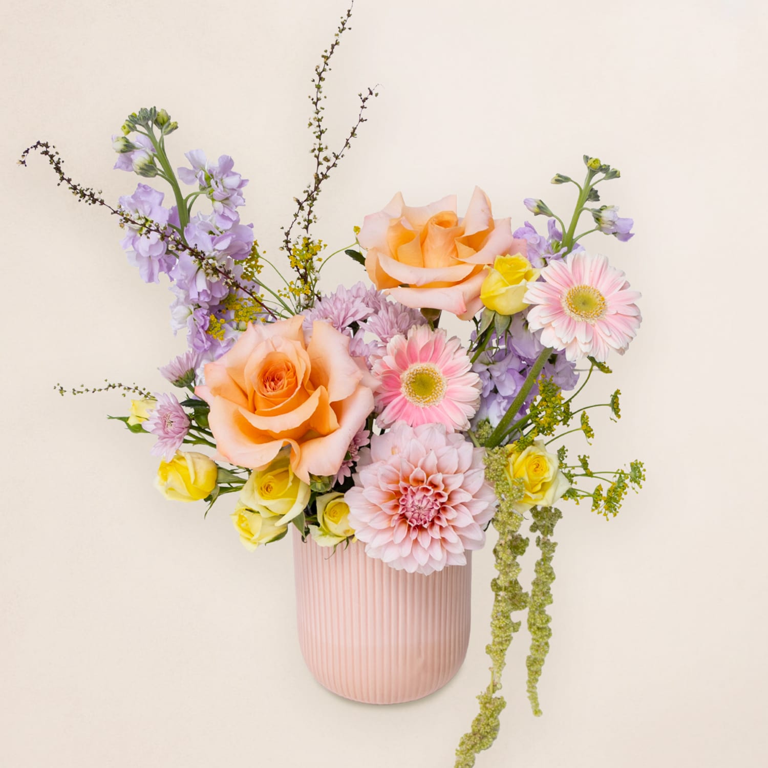 Designer Blooms' Mother's Day Collection 2026 Vase: Apricot